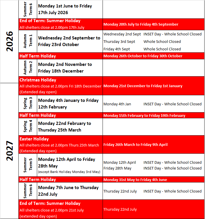RMNS Term Dates 26-27 RMNS Term Dates 26-27